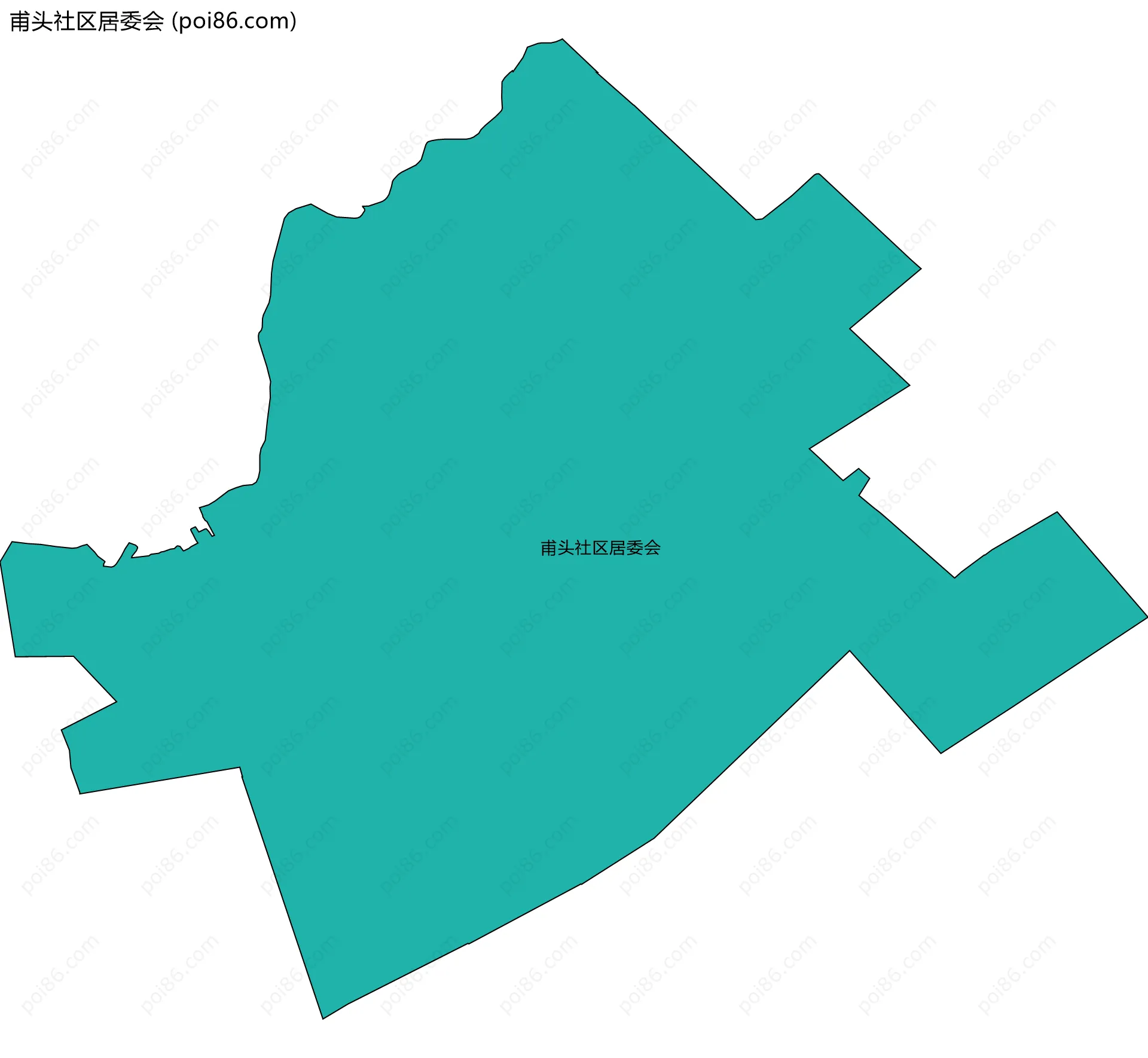 甫头社区居委会边界地图