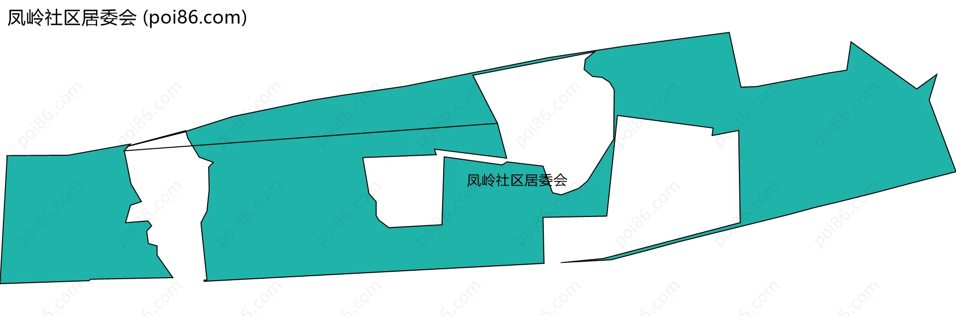 凤岭社区居委会边界地图