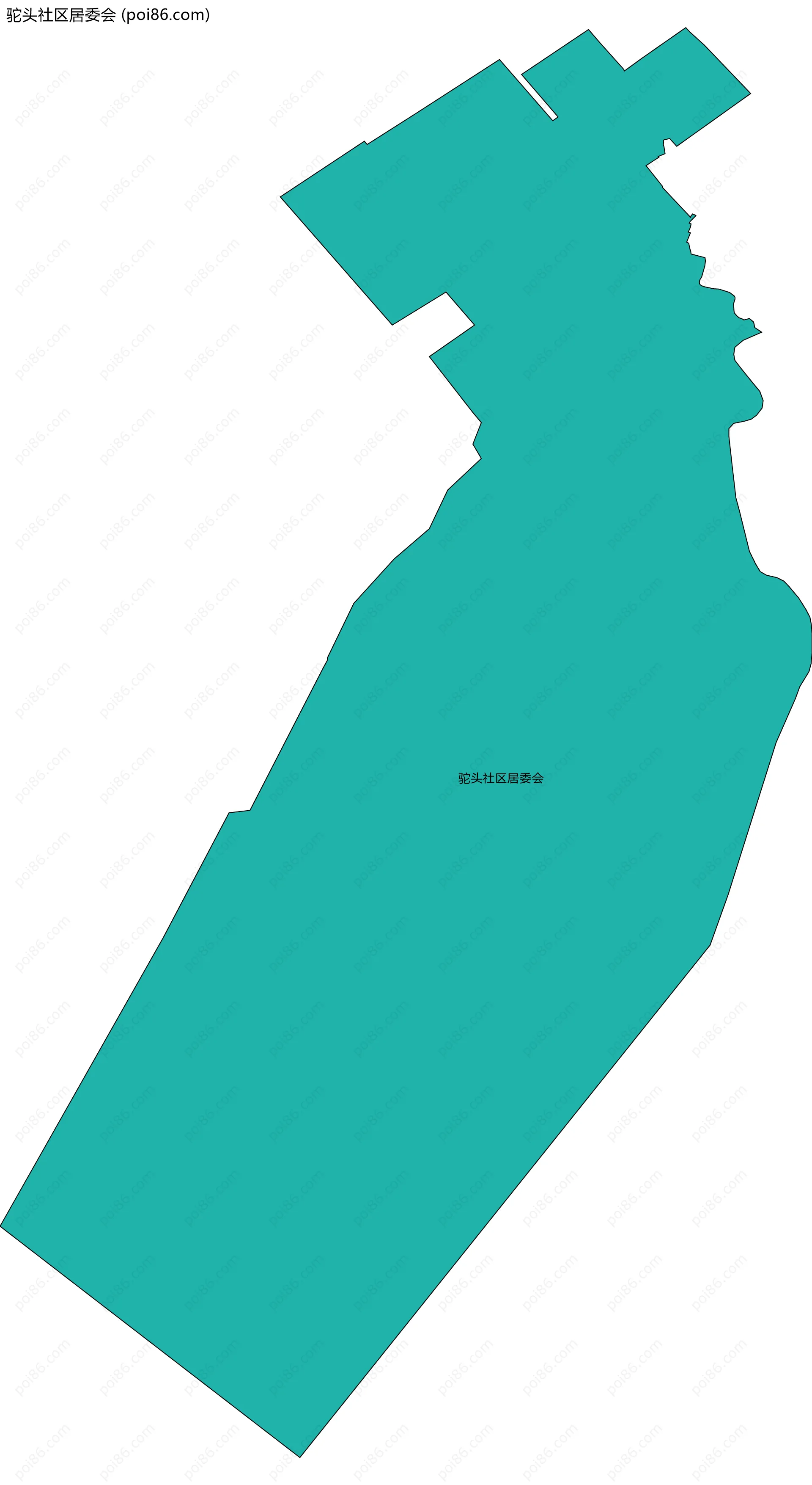 驼头社区居委会边界地图