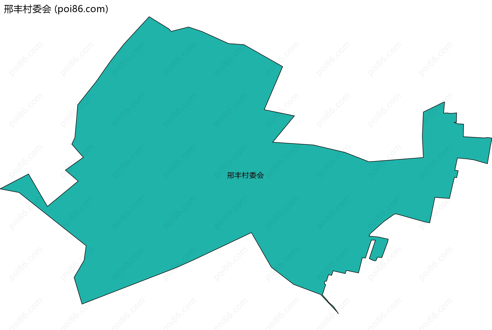 邢丰村委会边界地图