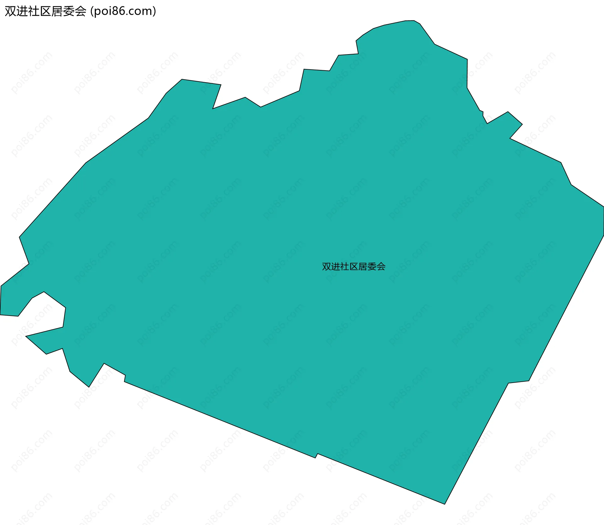 双进社区居委会边界地图