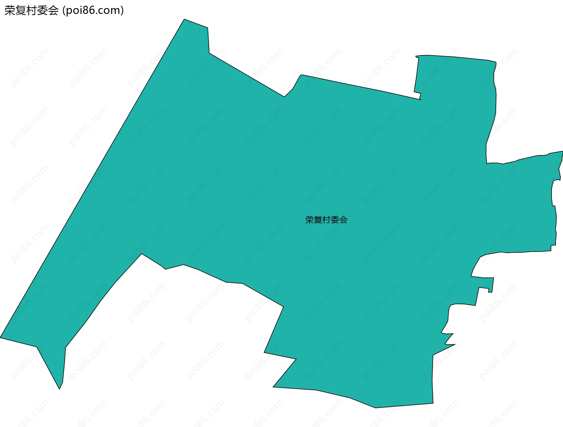荣复村委会边界地图