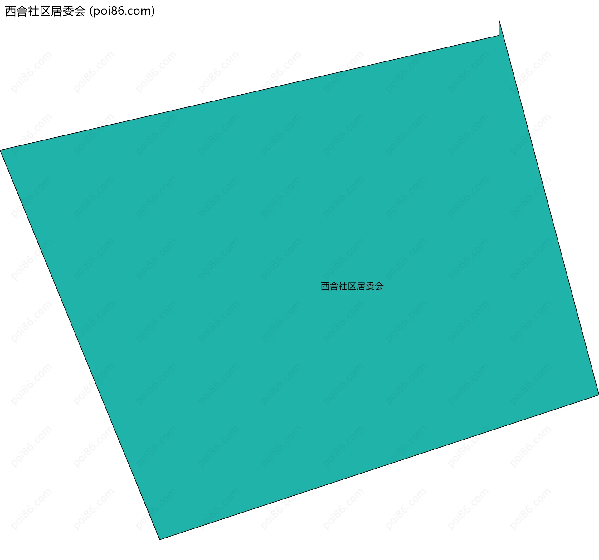 西舍社区居委会边界地图