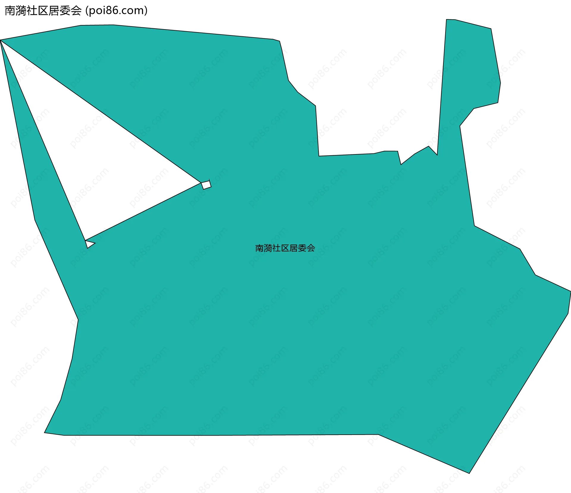 南漪社区居委会边界地图