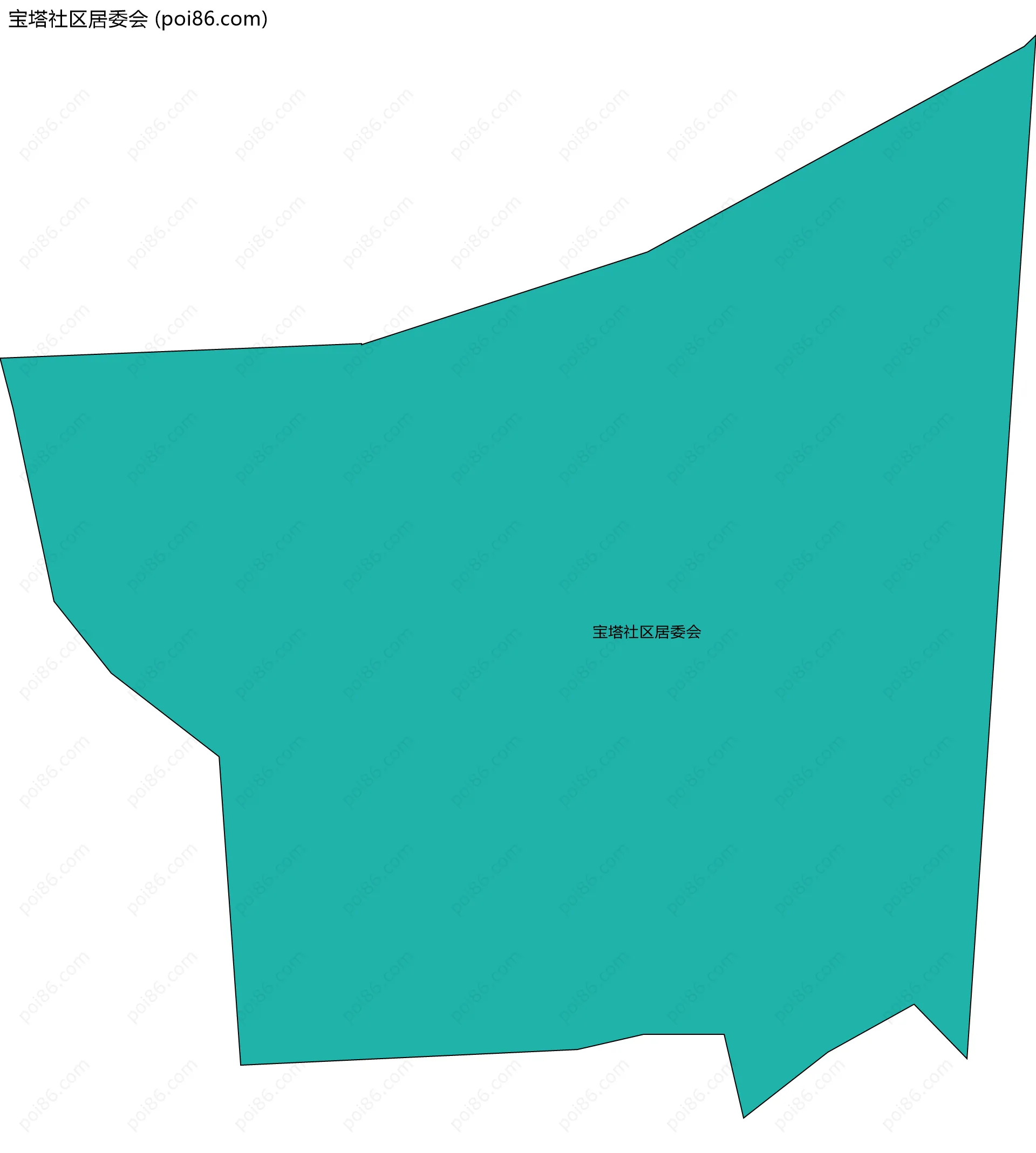 宝塔社区居委会边界地图