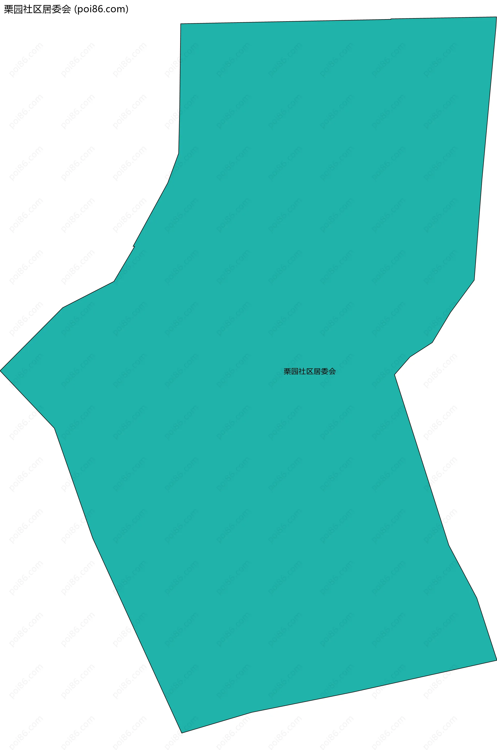 栗园社区居委会边界地图