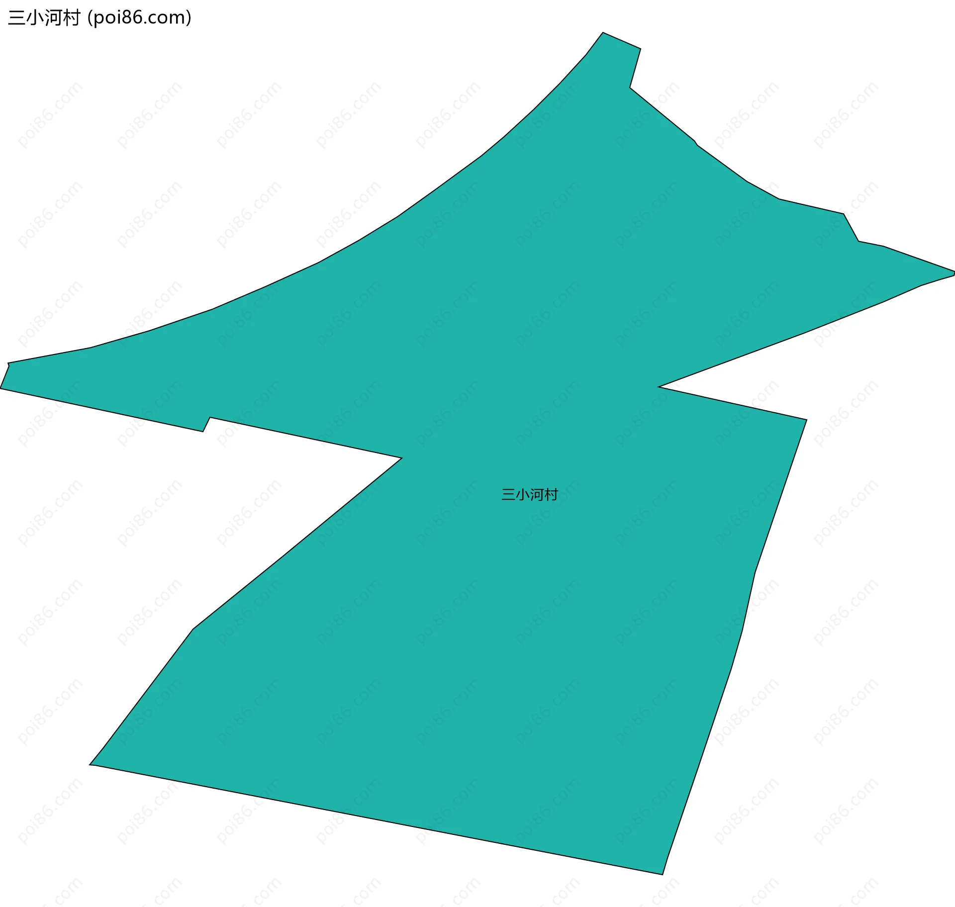 三小河村边界地图