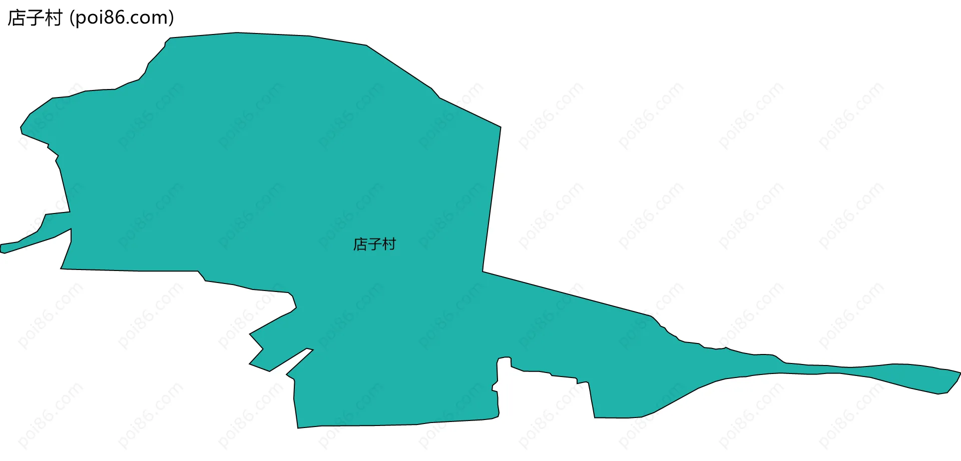 店子村边界地图