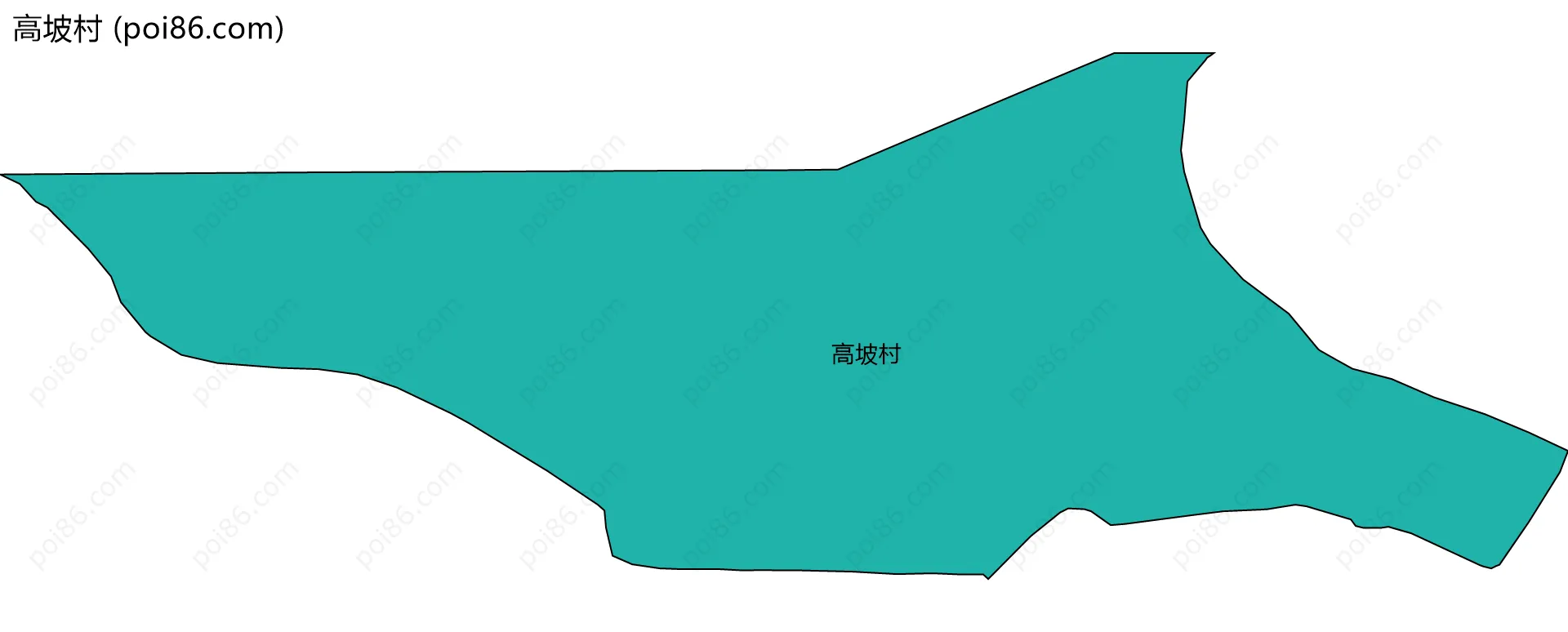 高坡村边界地图