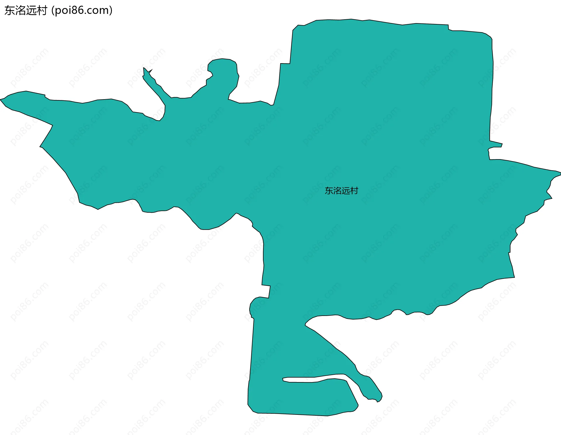 东洺远村边界地图