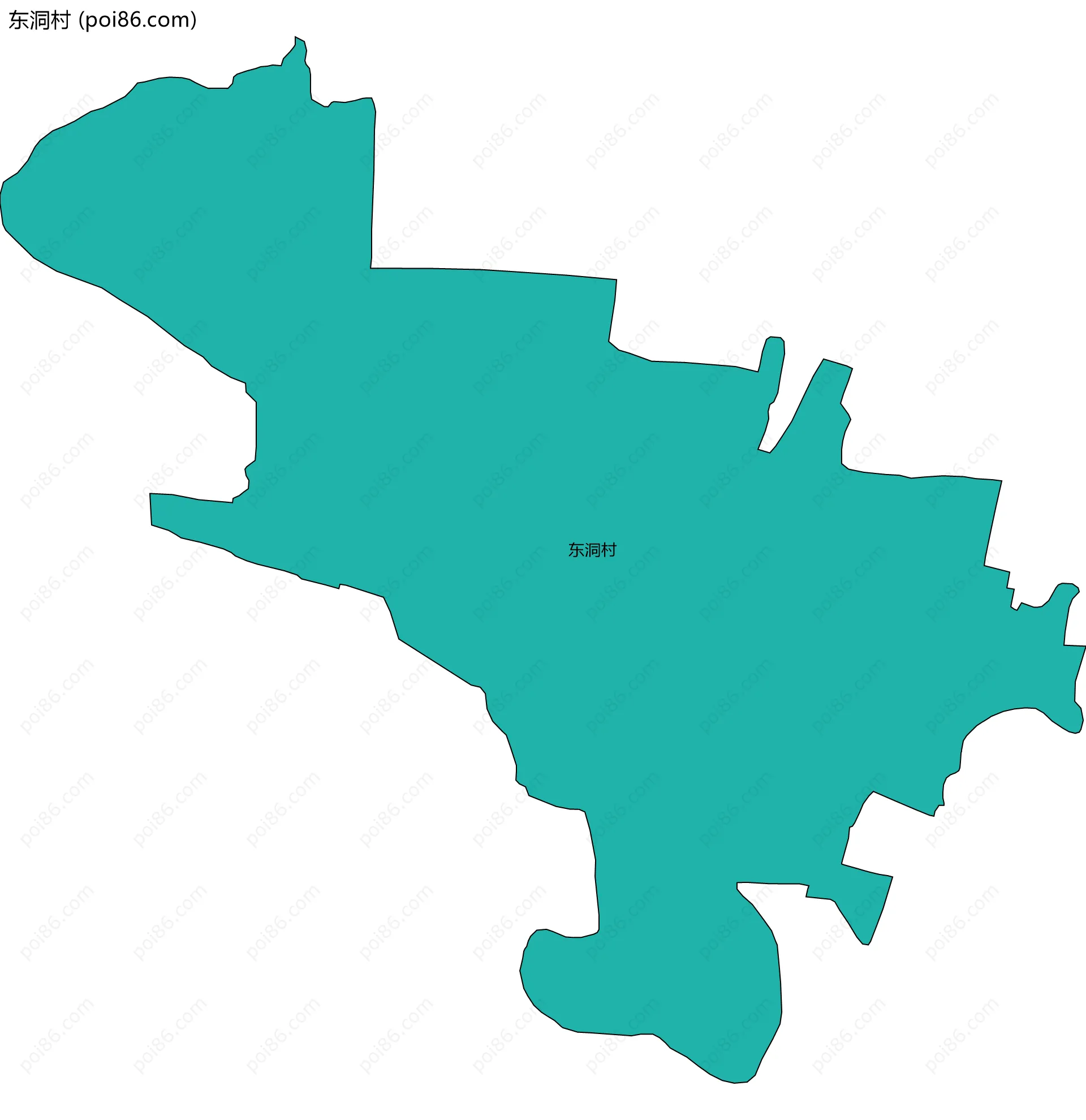 东洞村边界地图