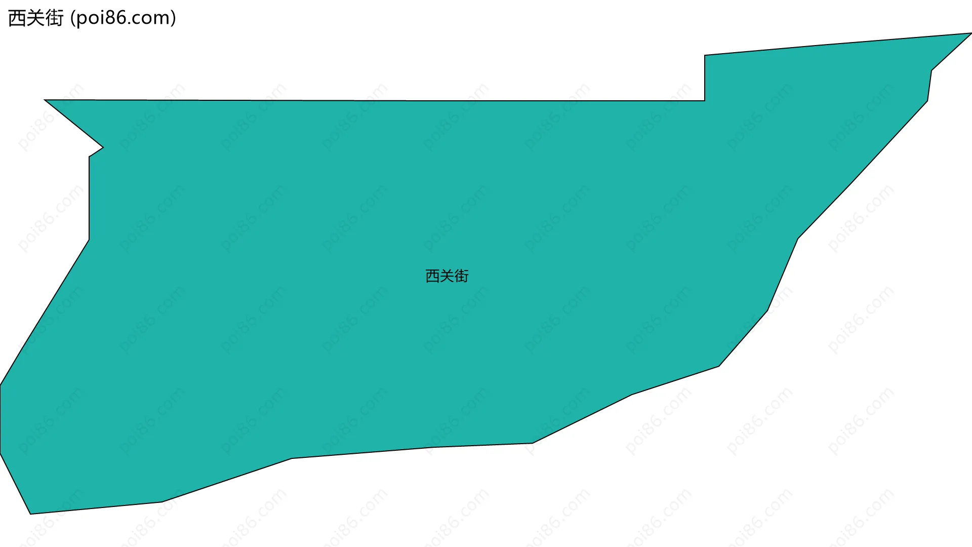 西关街边界地图
