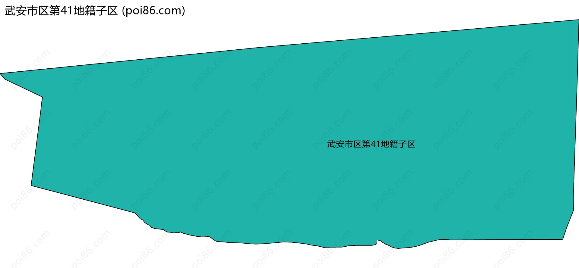 武安市区第41地籍子区边界地图