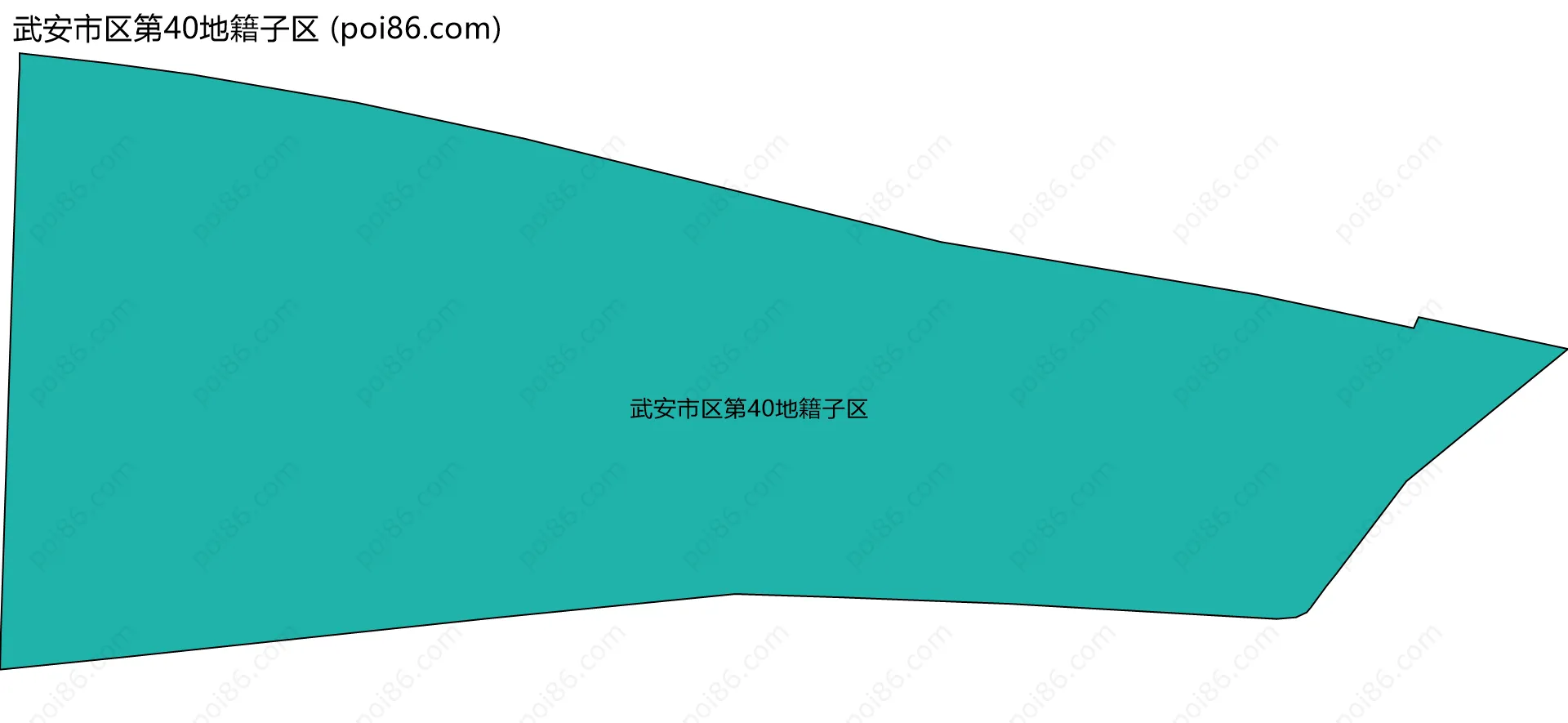 武安市区第40地籍子区边界地图