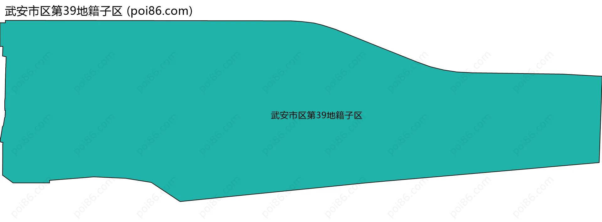 武安市区第39地籍子区边界地图