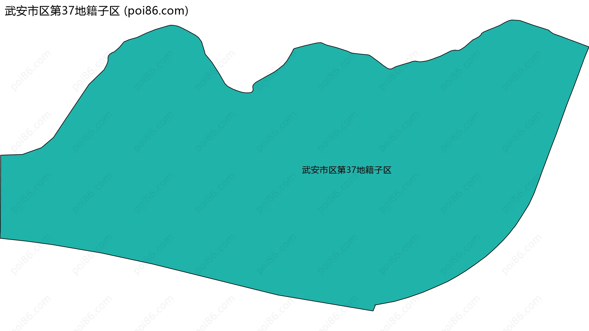 武安市区第37地籍子区边界地图