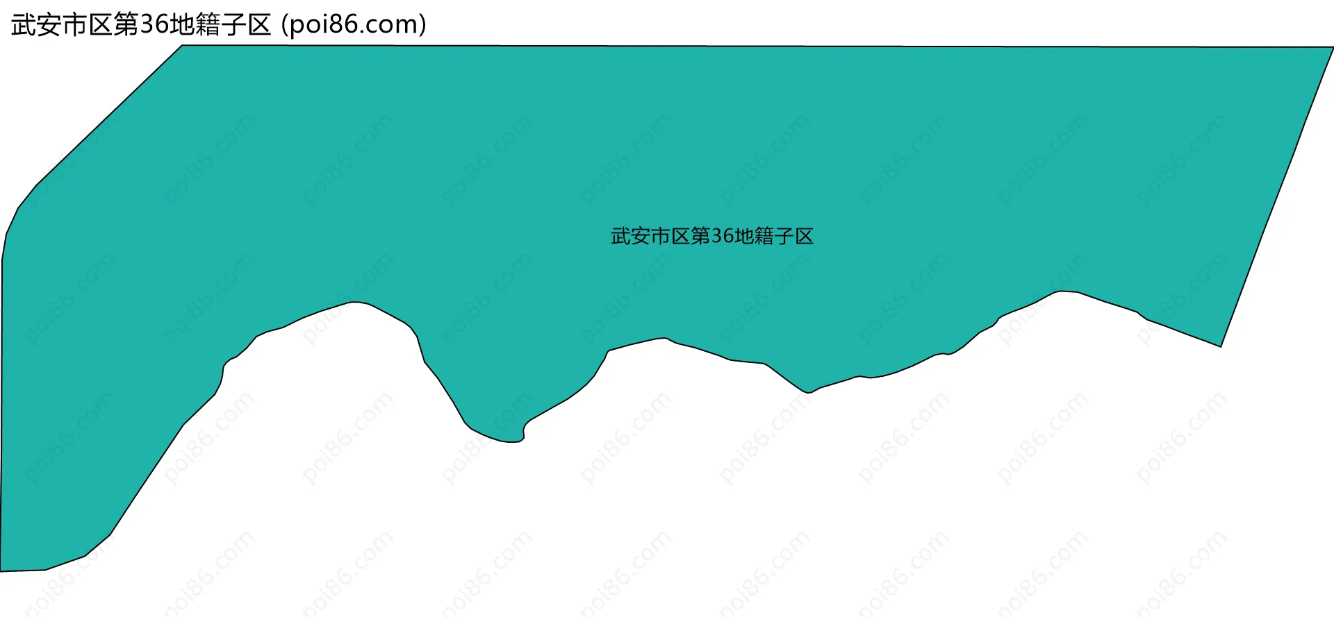 武安市区第36地籍子区边界地图