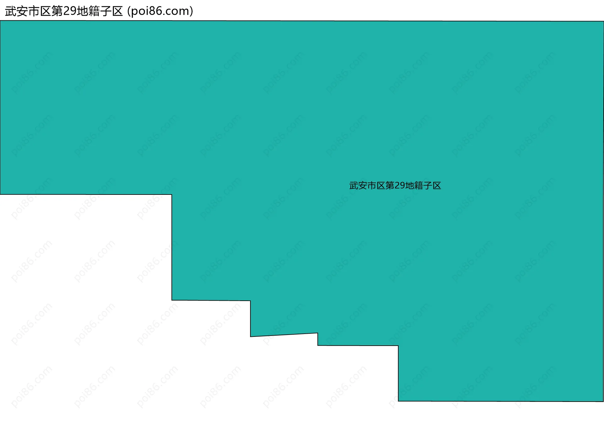 武安市区第29地籍子区边界地图