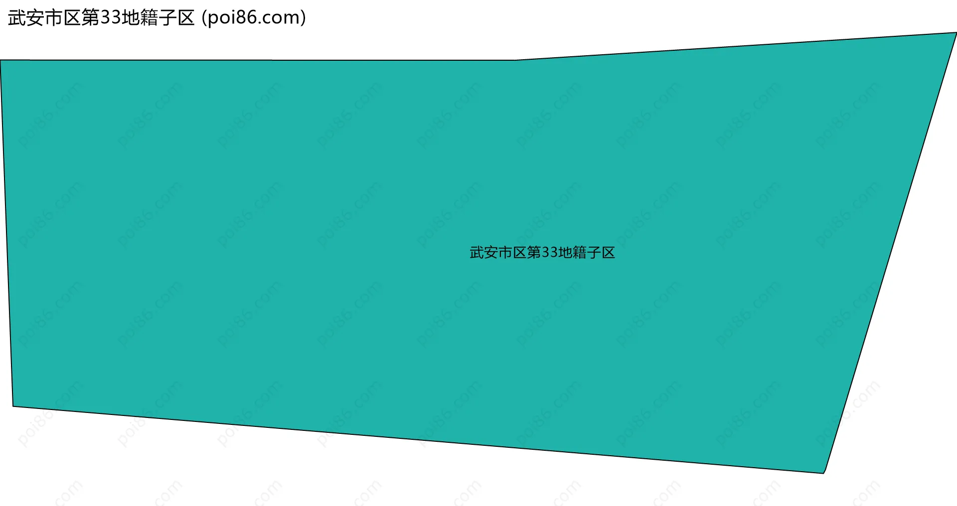 武安市区第33地籍子区边界地图