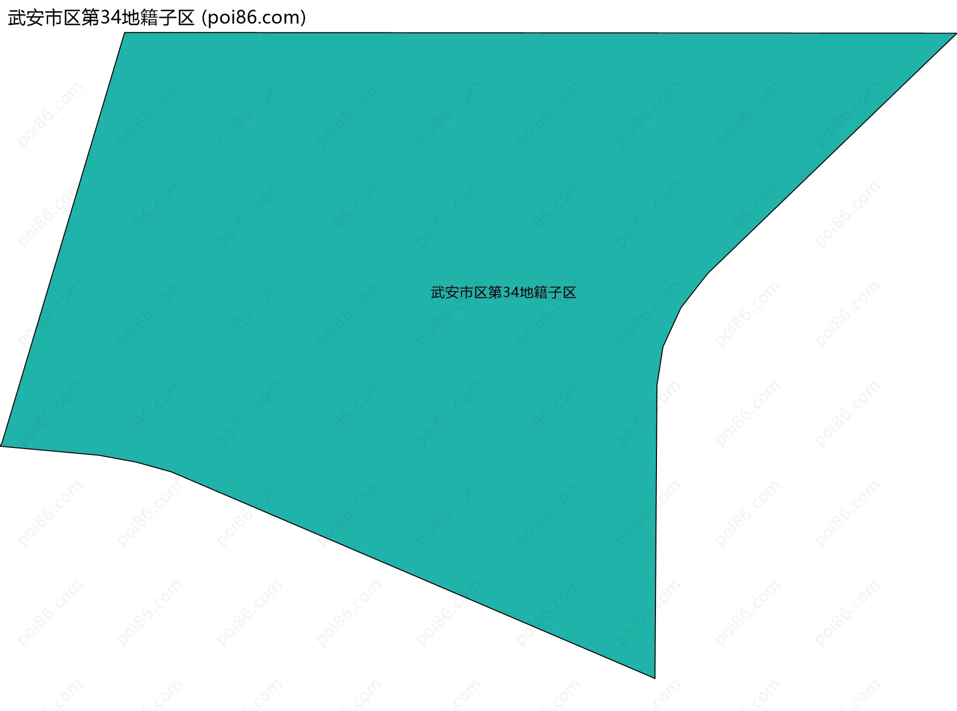武安市区第34地籍子区边界地图