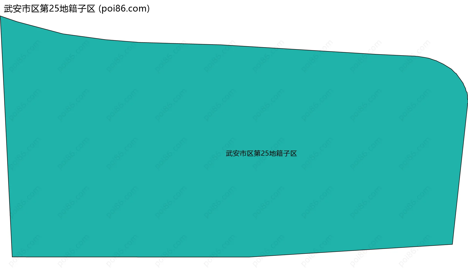 武安市区第25地籍子区边界地图