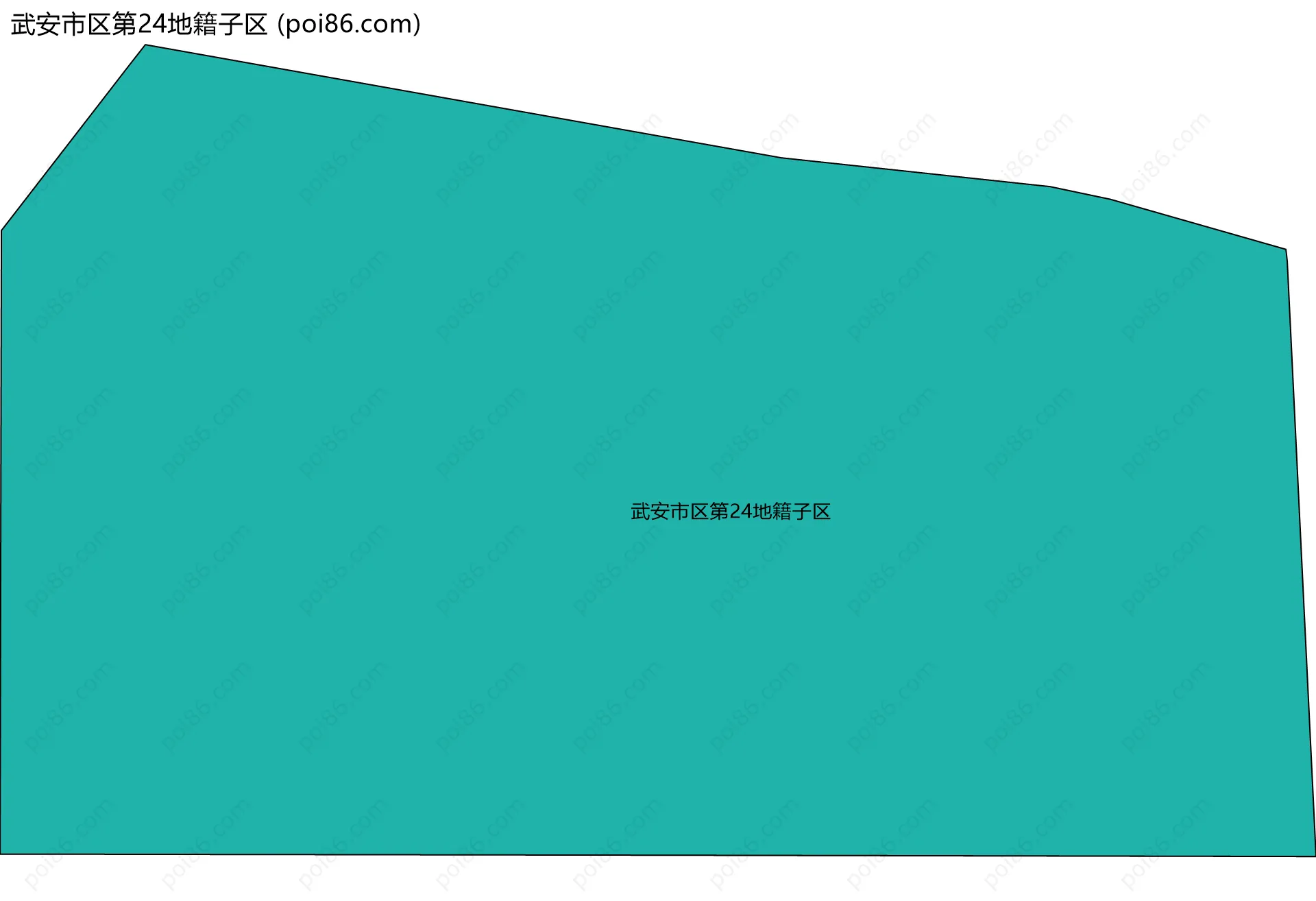 武安市区第24地籍子区边界地图
