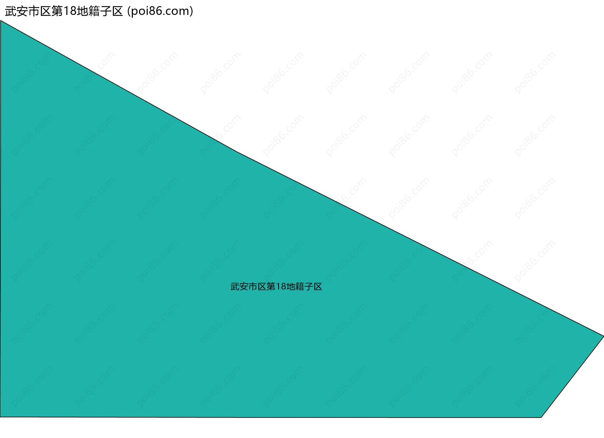 武安市区第18地籍子区边界地图