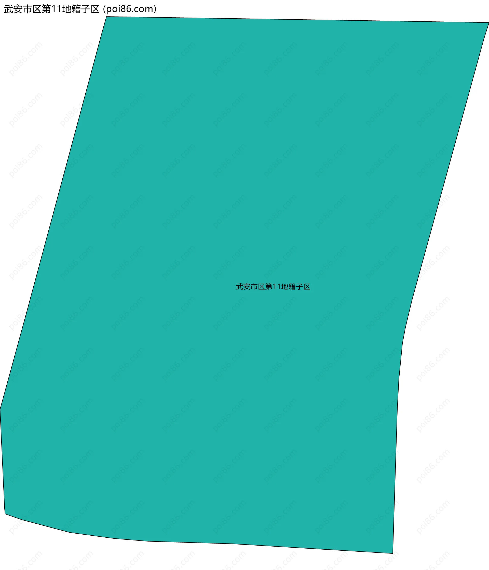 武安市区第11地籍子区边界地图