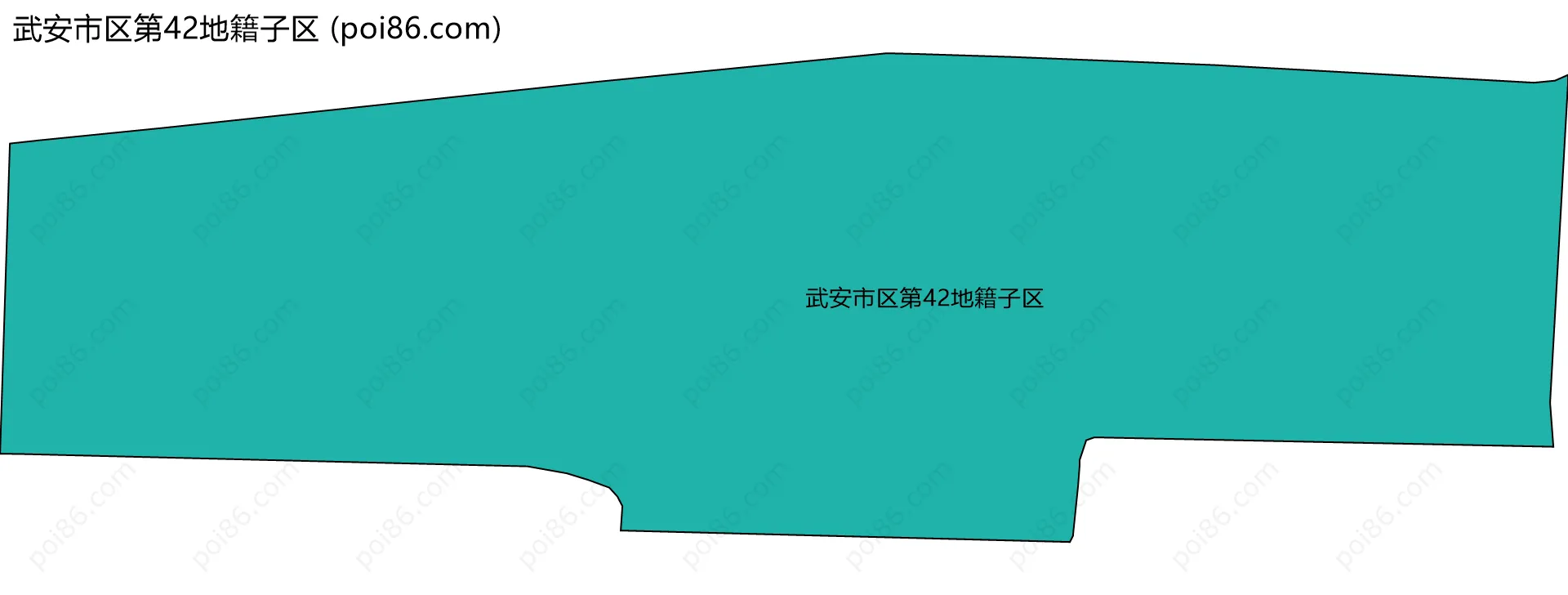 武安市区第42地籍子区边界地图