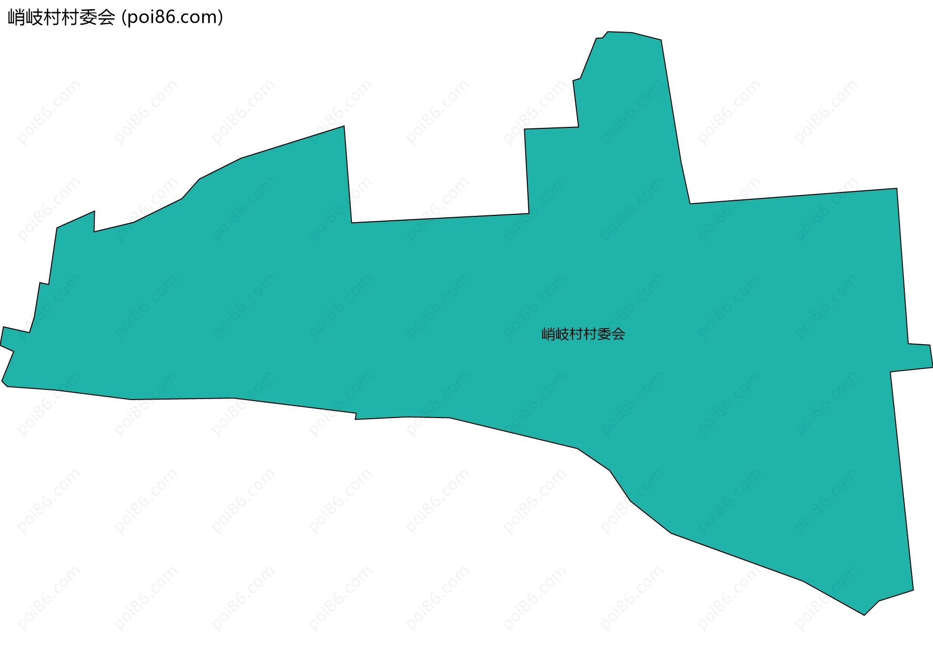 峭岐村村委会边界地图