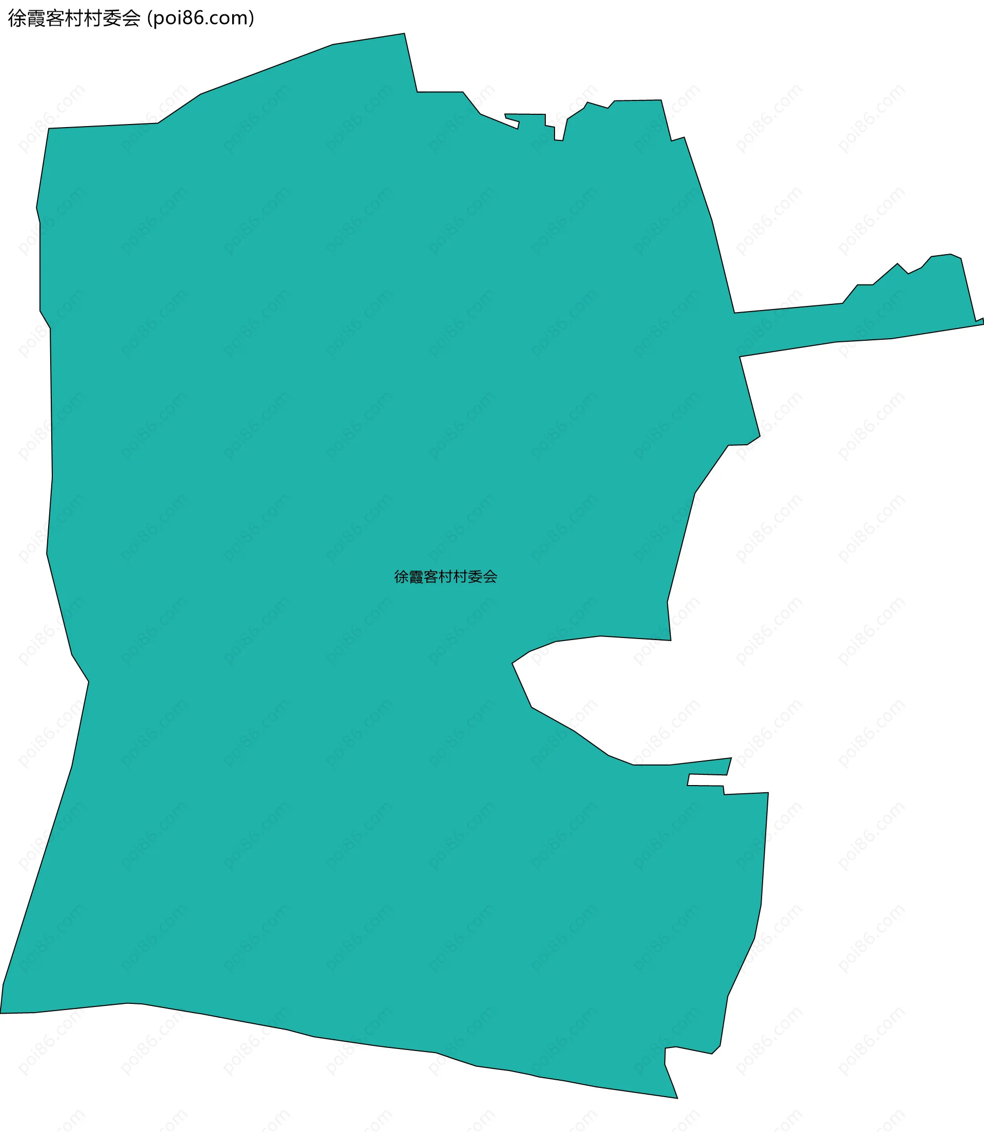 徐霞客村村委会边界地图