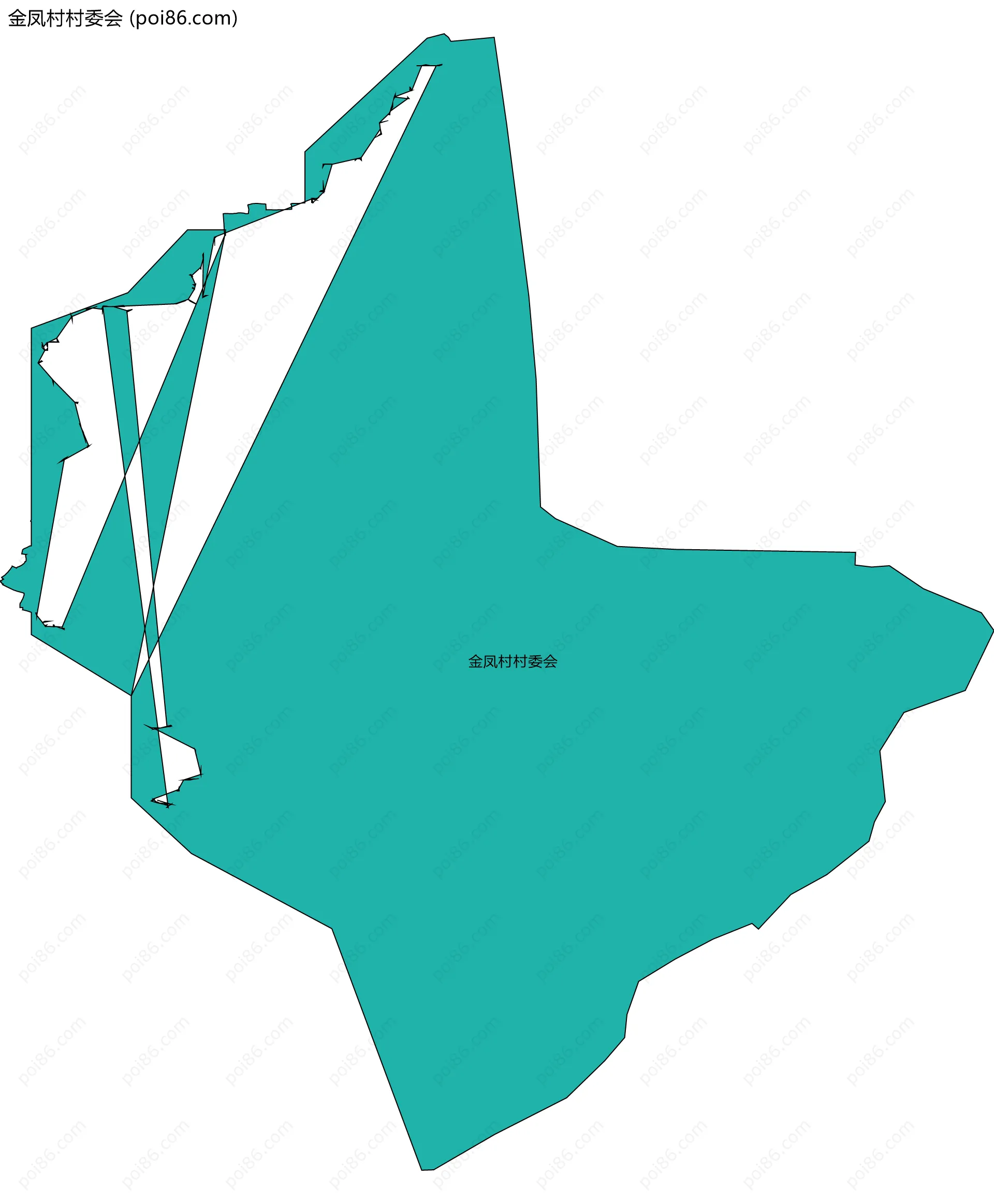 金凤村村委会边界地图