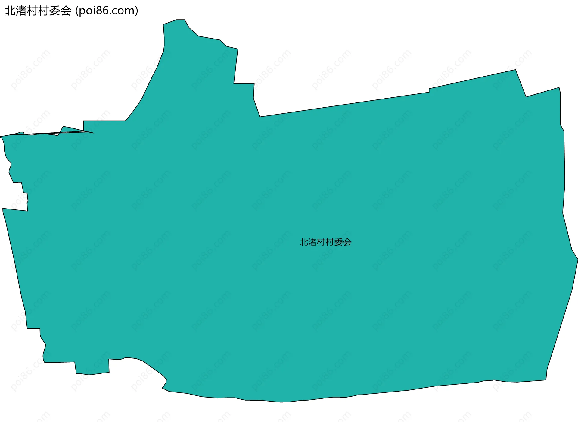 北渚村村委会边界地图