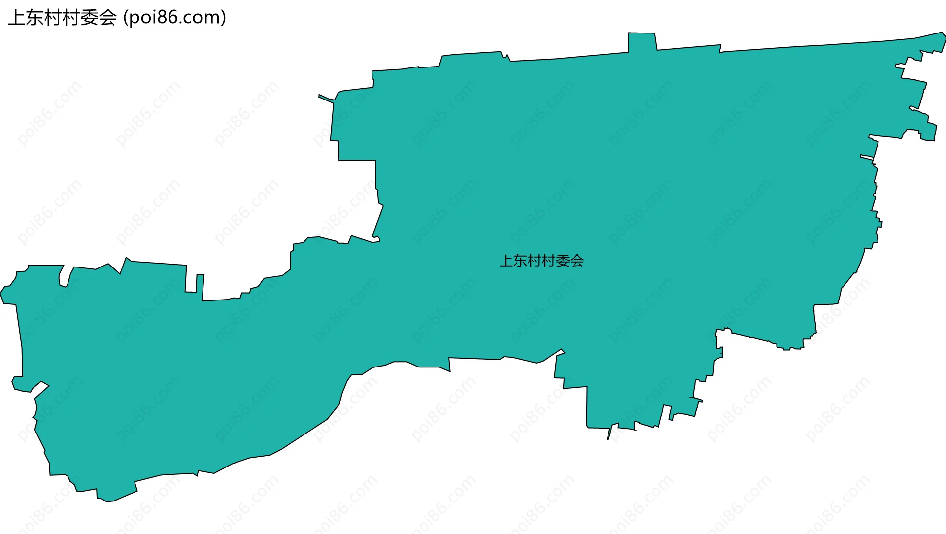 上东村村委会边界地图