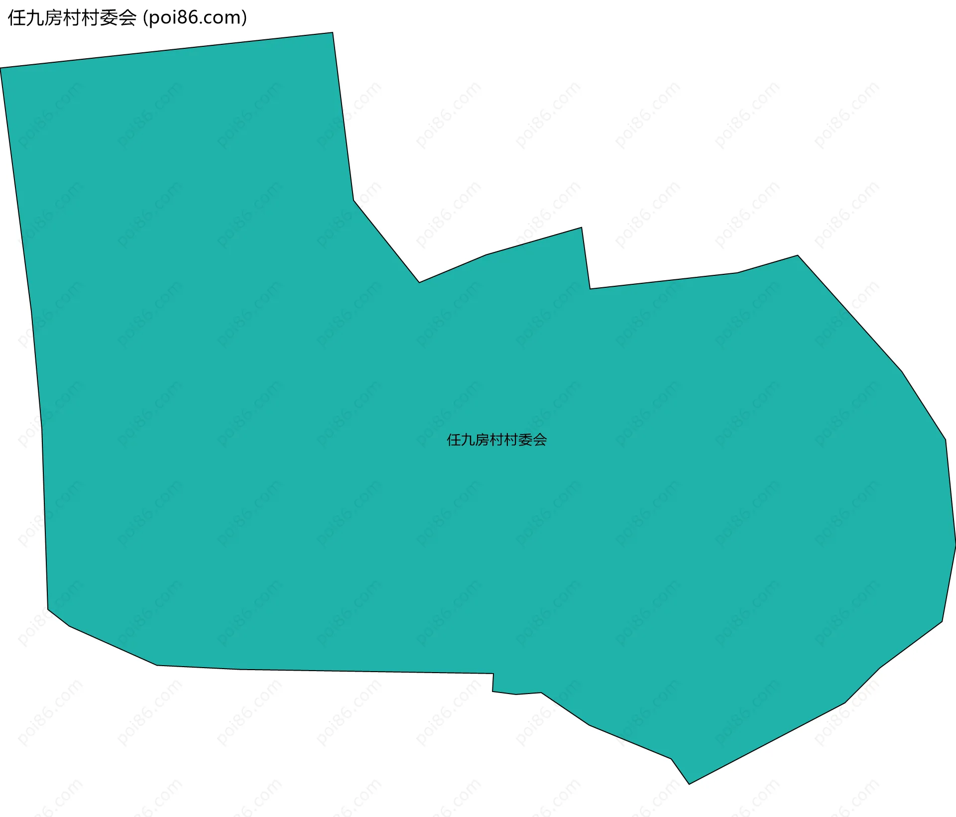任九房村村委会边界地图