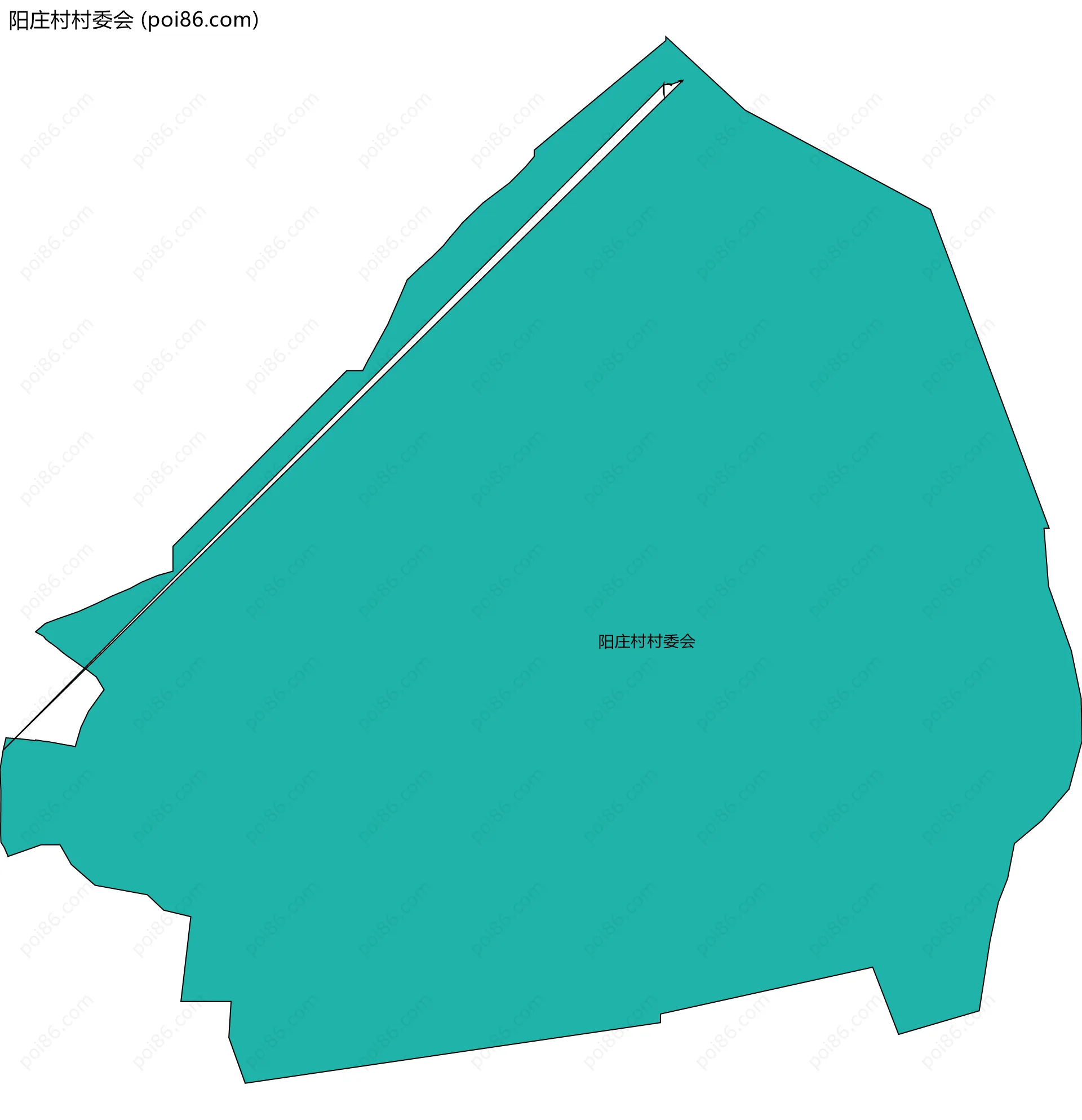 阳庄村村委会边界地图