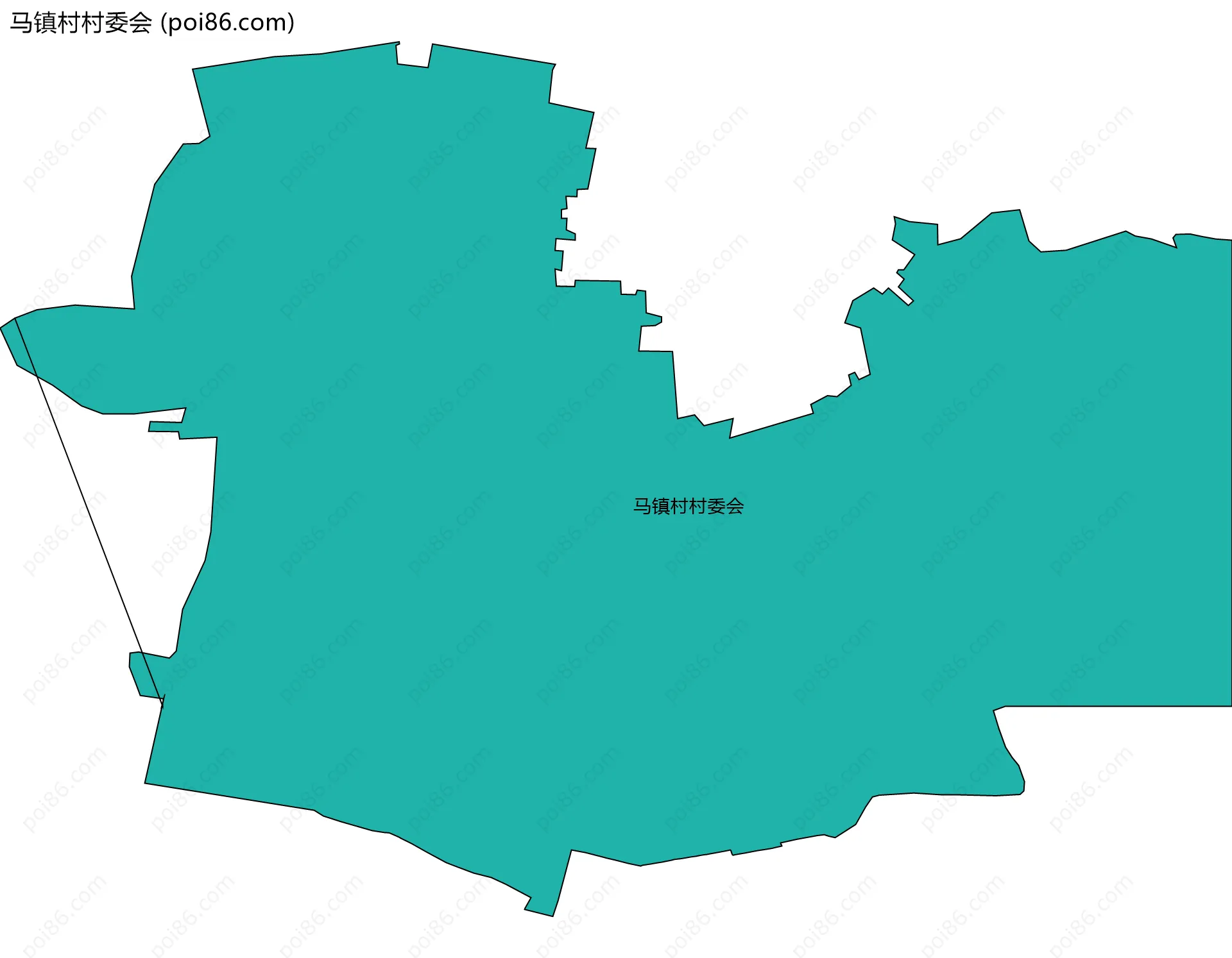 马镇村村委会边界地图