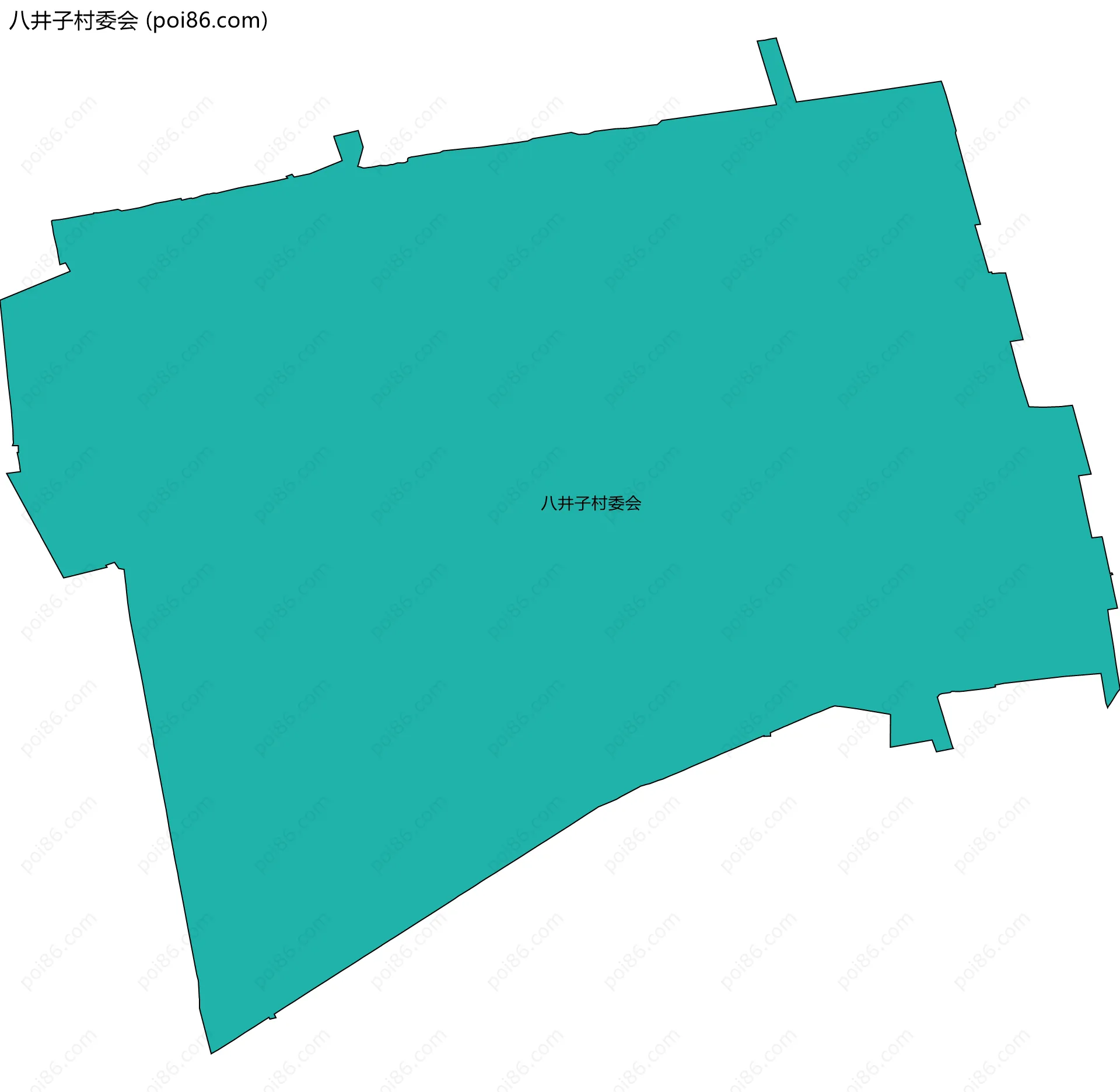 八井子村委会边界地图