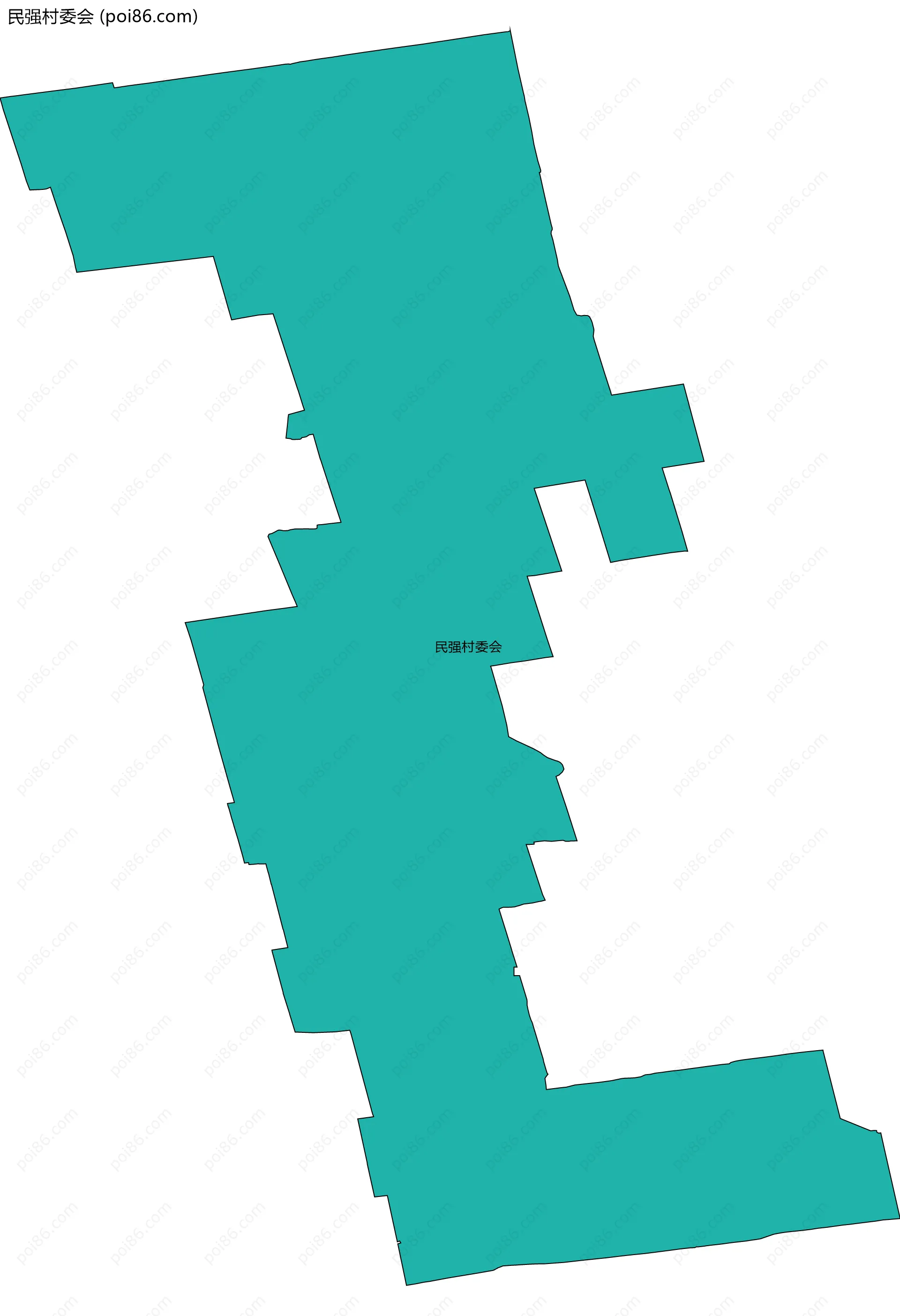 民强村委会边界地图