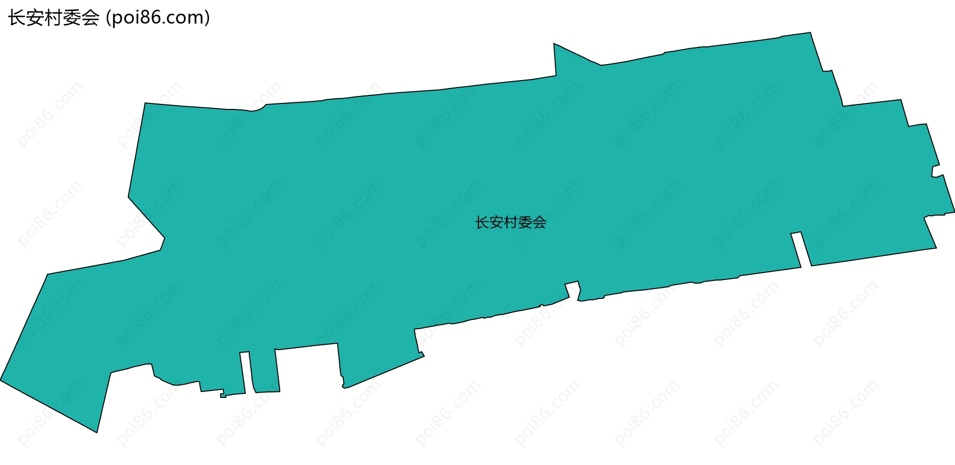 长安村委会边界地图