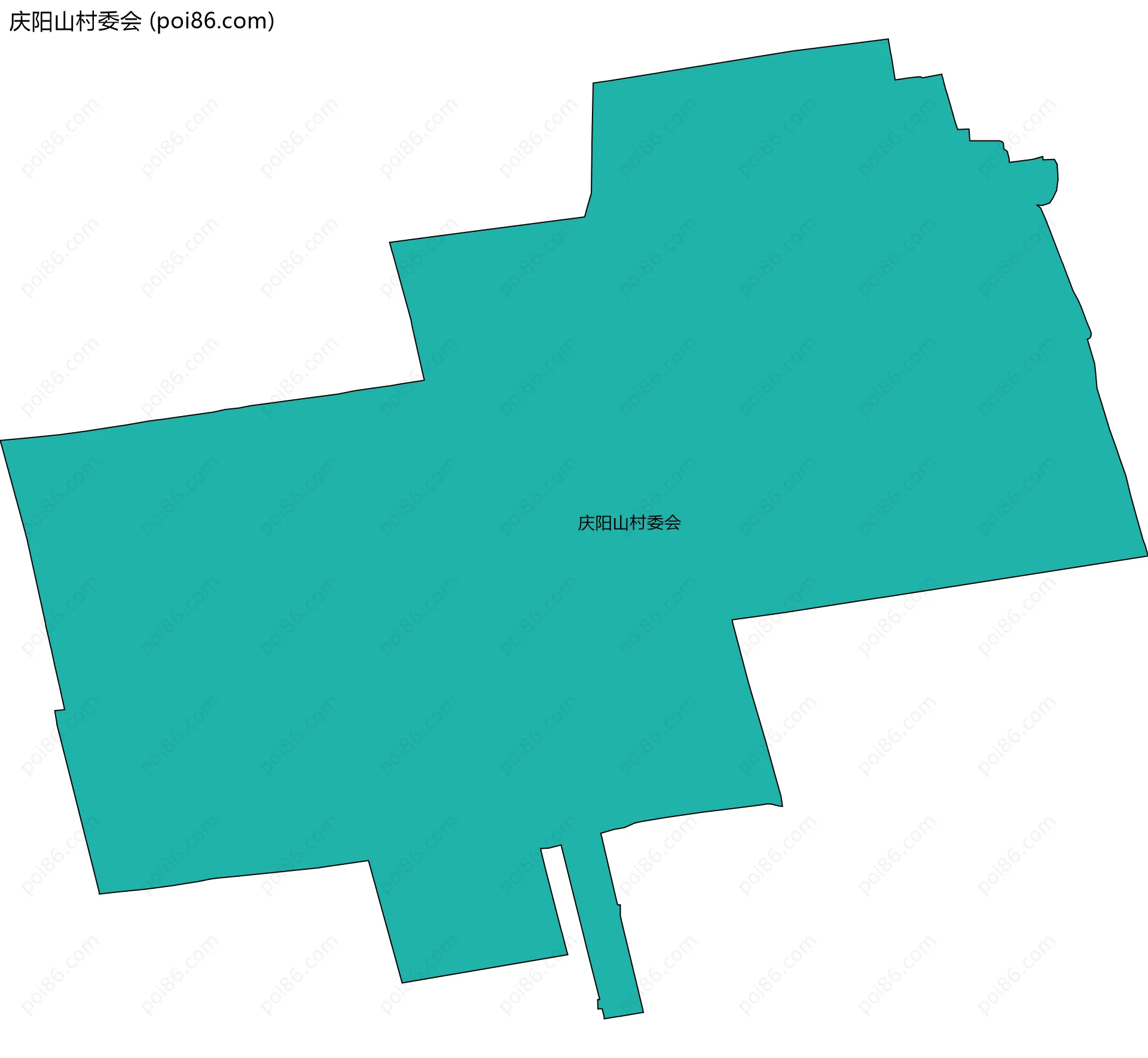 庆阳山村委会边界地图