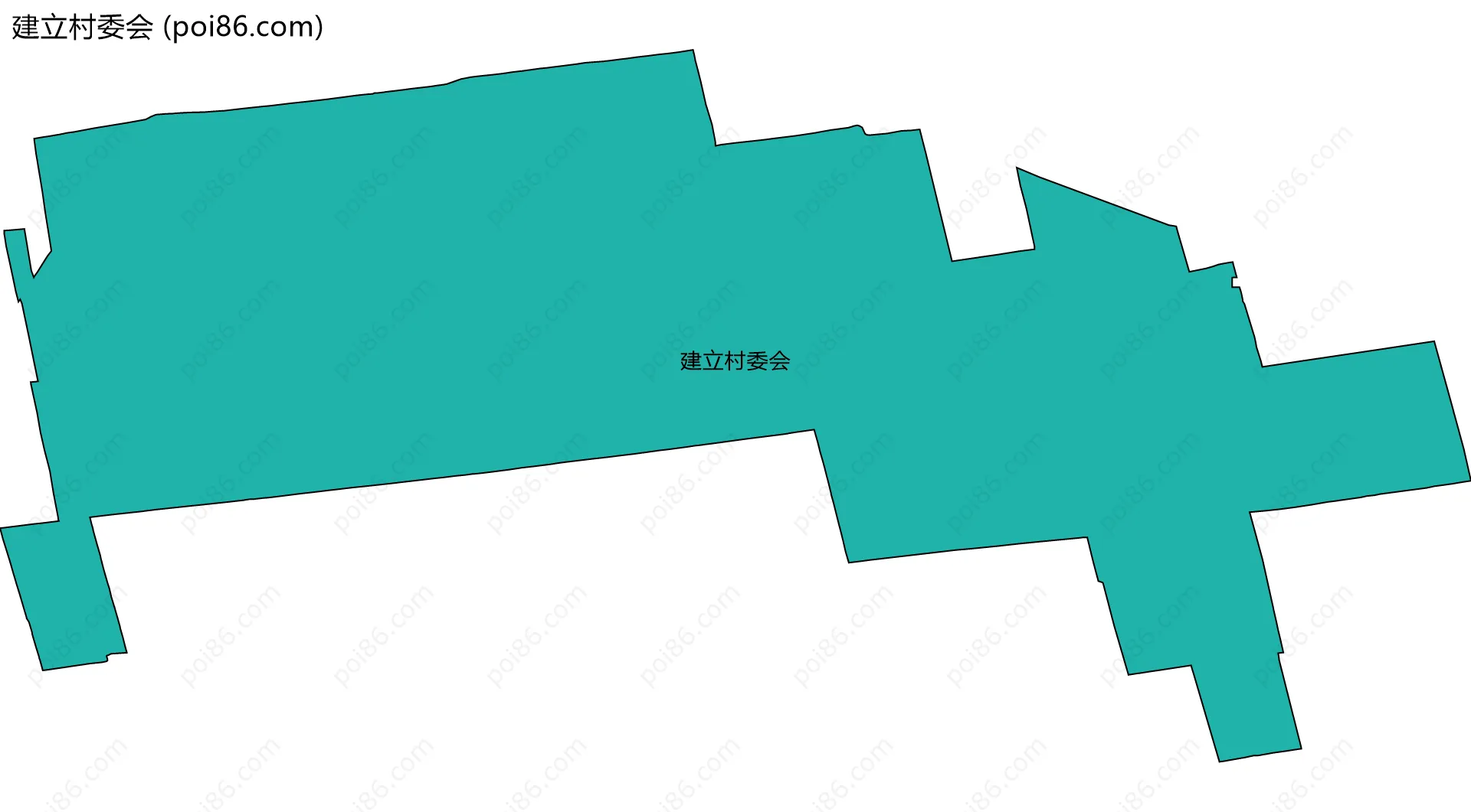 建立村委会边界地图