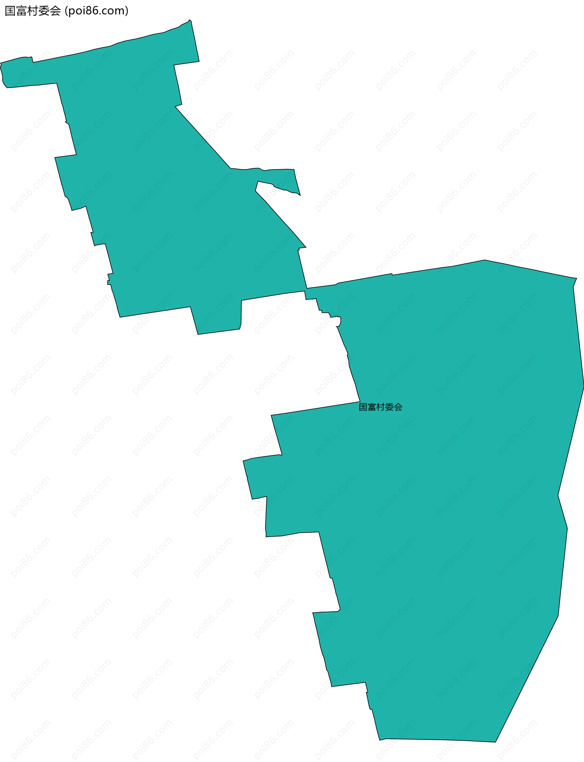 国富村委会边界地图