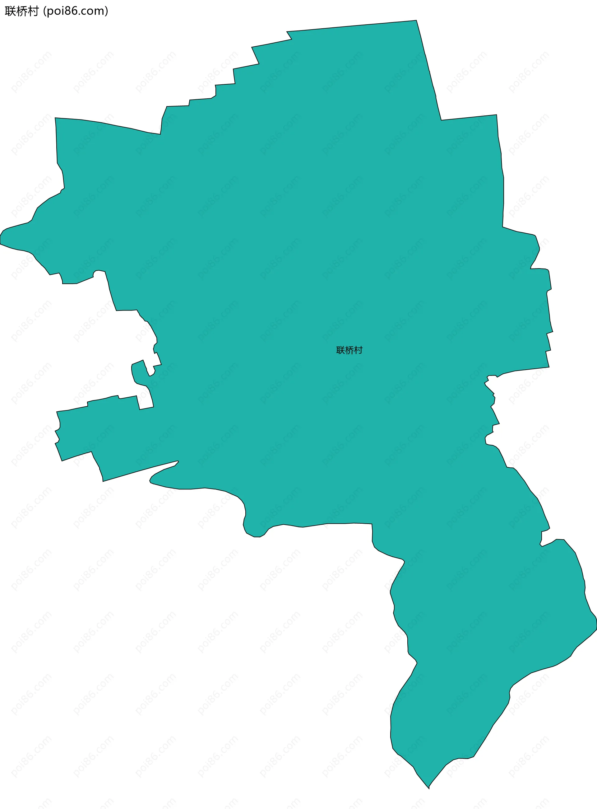 联桥村边界地图