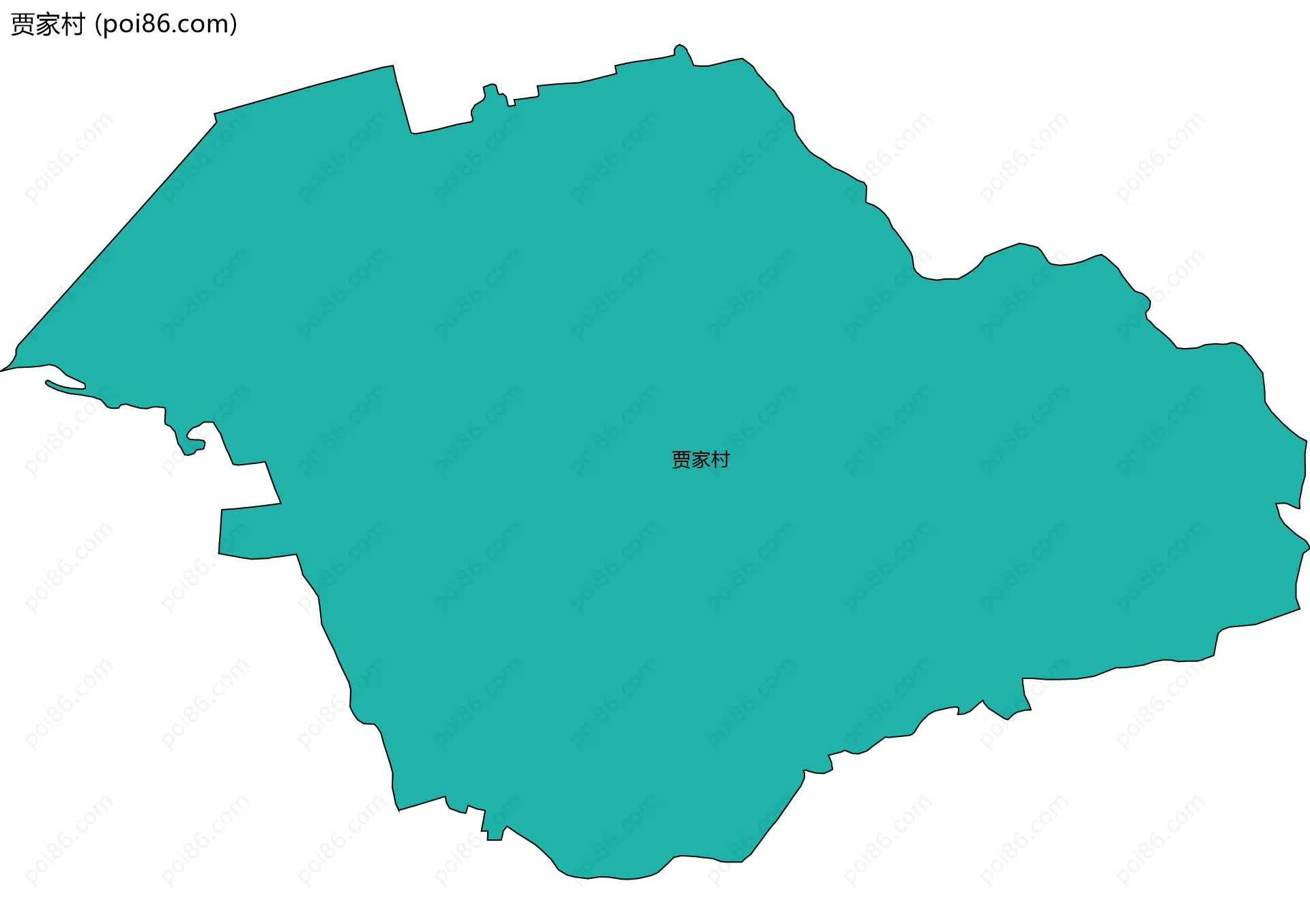 贾家村边界地图
