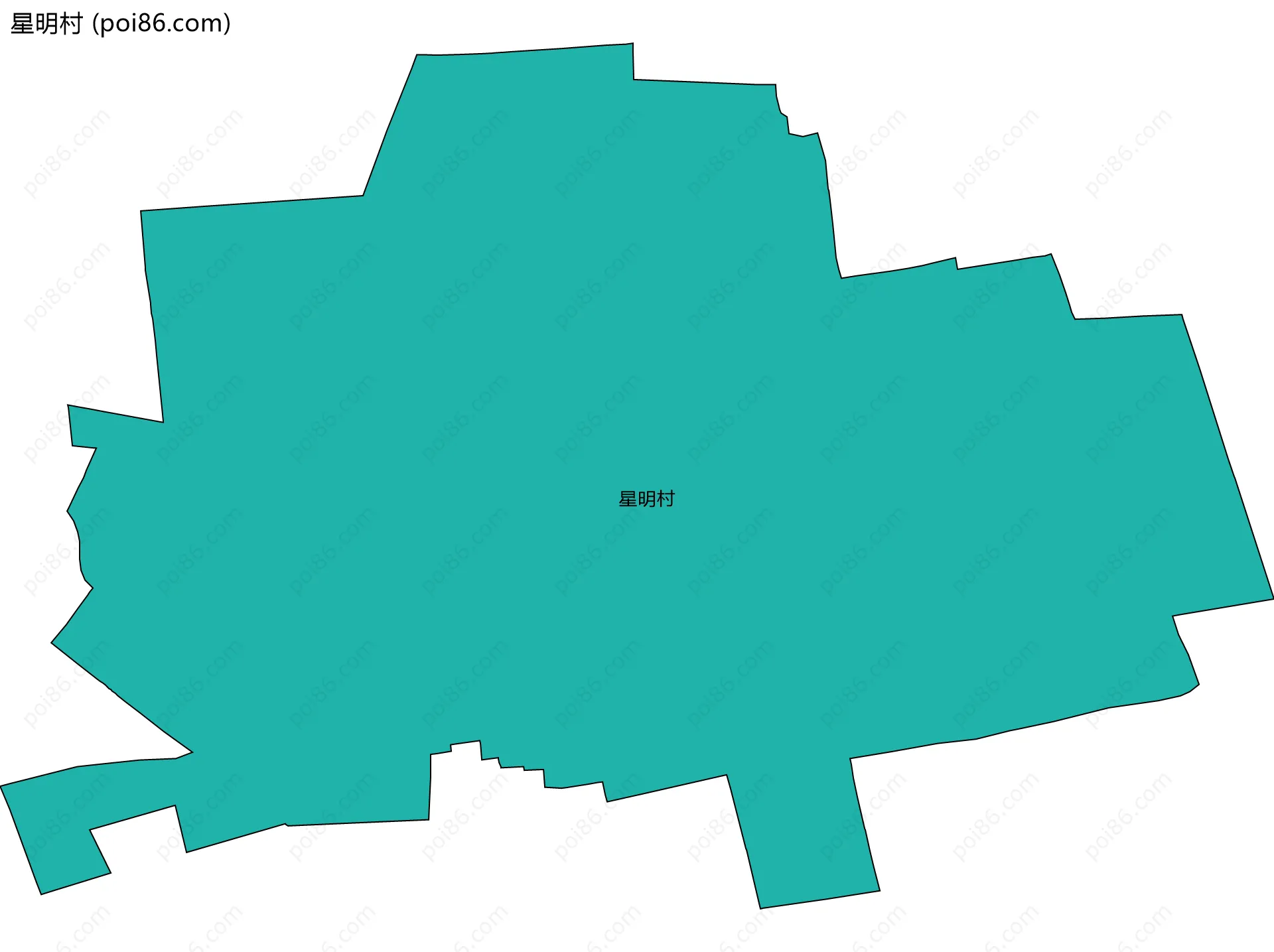 星明村边界地图