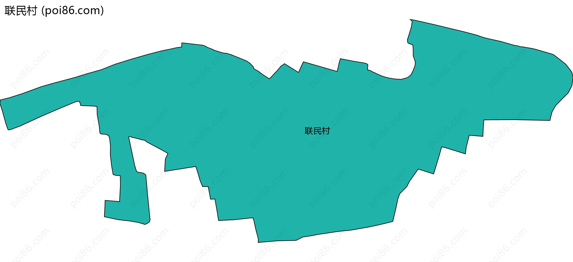 联民村边界地图