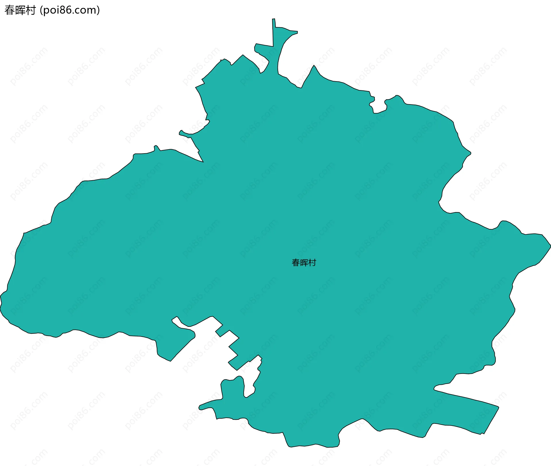 春晖村边界地图