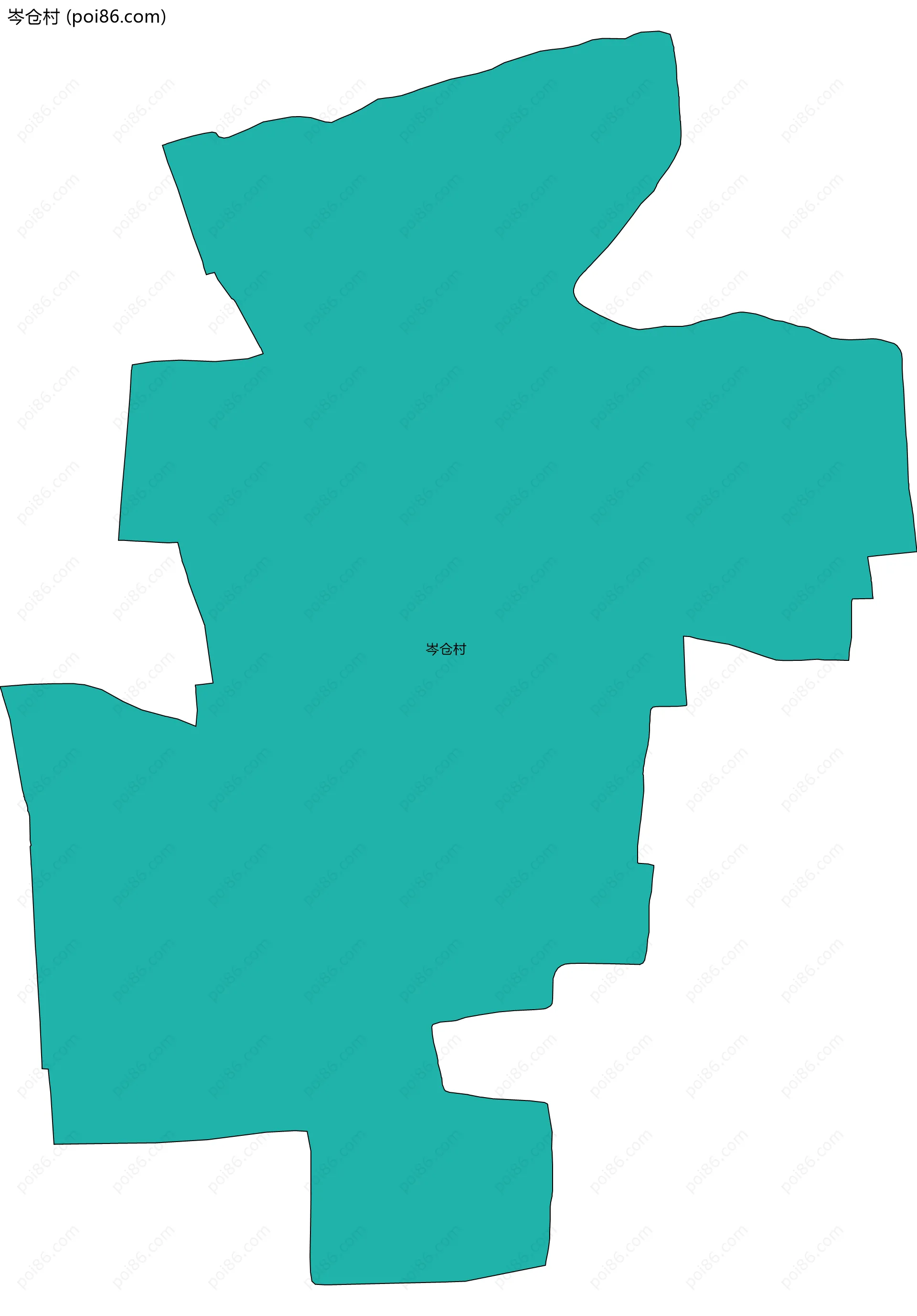 岑仓村边界地图