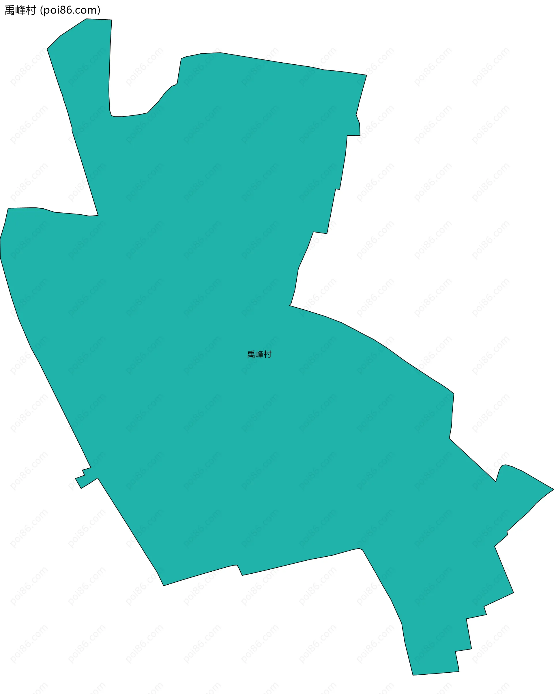 禹峰村边界地图